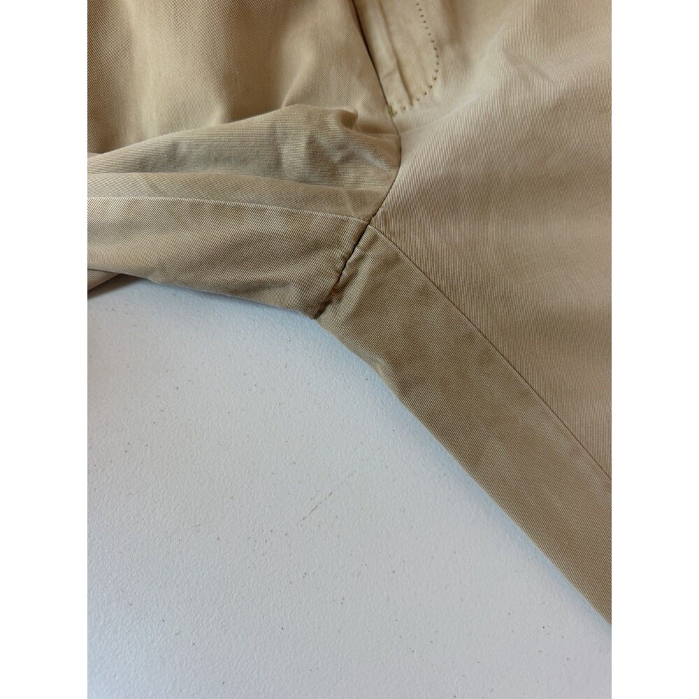 Peter Millar Pima Cotton Chino Pants Mens 38x30 Khaki Tan Flat Front Trousers - Picture 7 of 10